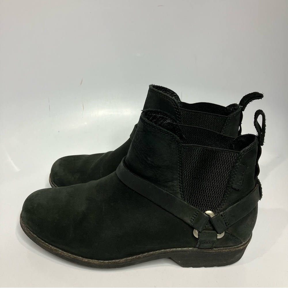 Teva De La Vina dos‎ leather ankle boots black size 6.5 - Picture 4 of 10